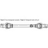 PTO shaft AMA PTO for CAT tractors. 1 x W 1600