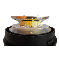 Rotating beacon ZBOX 39 Led 12-24v with bolt-on mounting on flexible rod