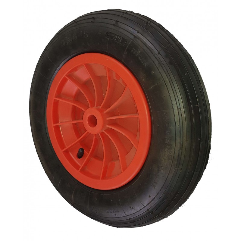 Inflatable wheel 380 x 95 smooth nylon hub