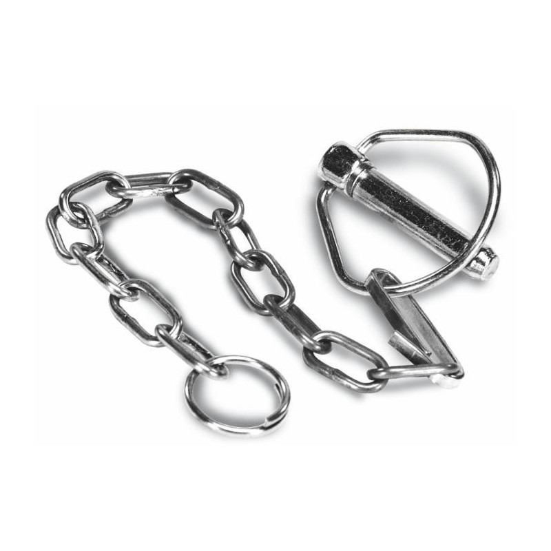 Clip pin ø 10 with chain (Set of 5)