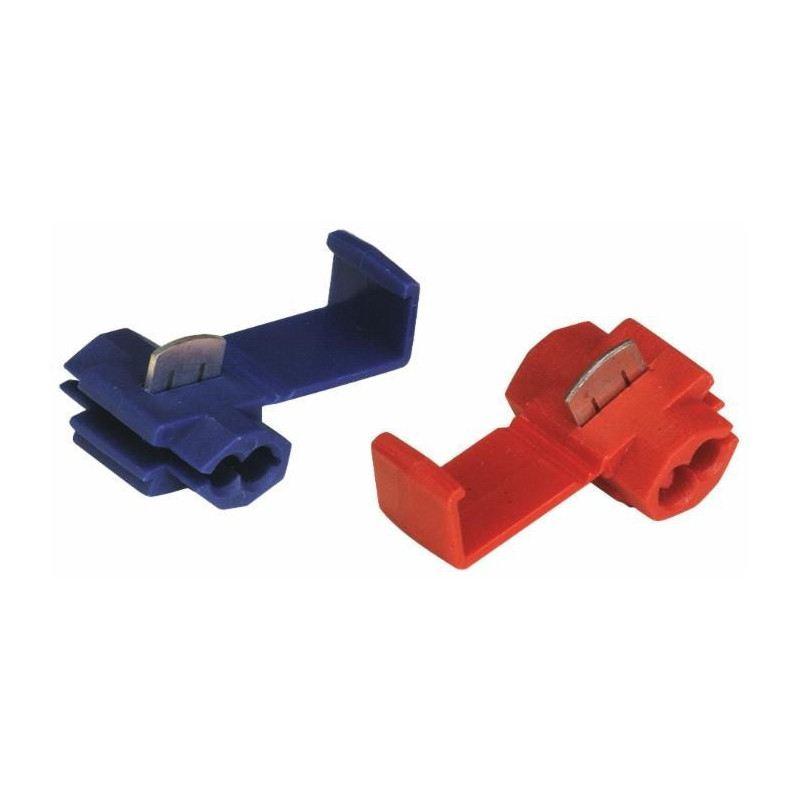 Cosses connecteurs dérivation bleu 1 à 2,5 mm² (Lot de 25 )
