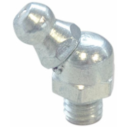 Grease nipple 45° M8x1.25 zinc-plated steel (Set of 10 pieces)