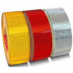 Yellow adhesive retro-reflective tape (Every 50 meters)