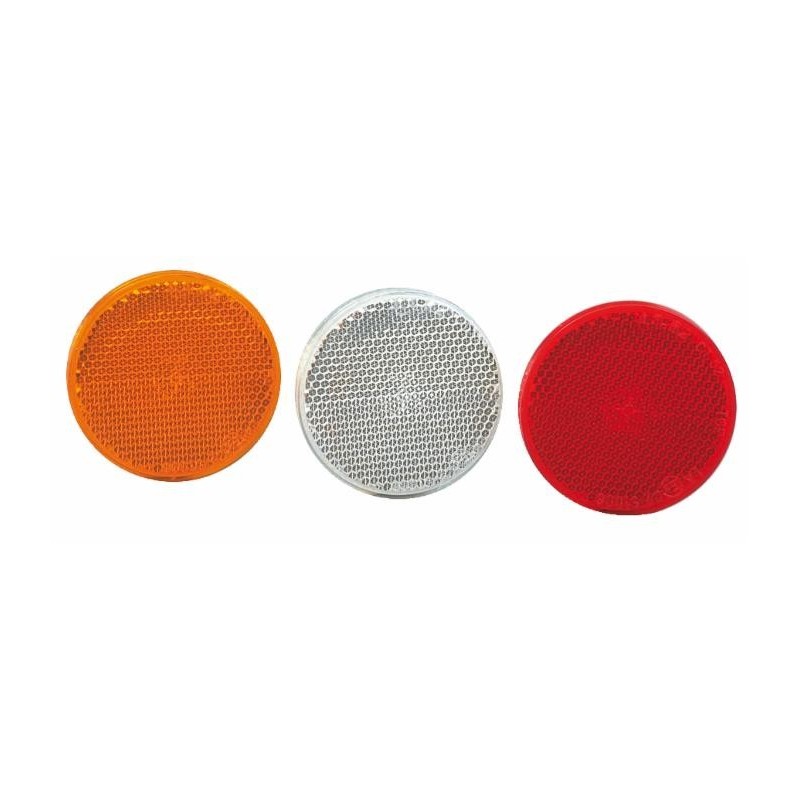 Reflector ø 60 red with screw and nut M5 (Set of 4 )