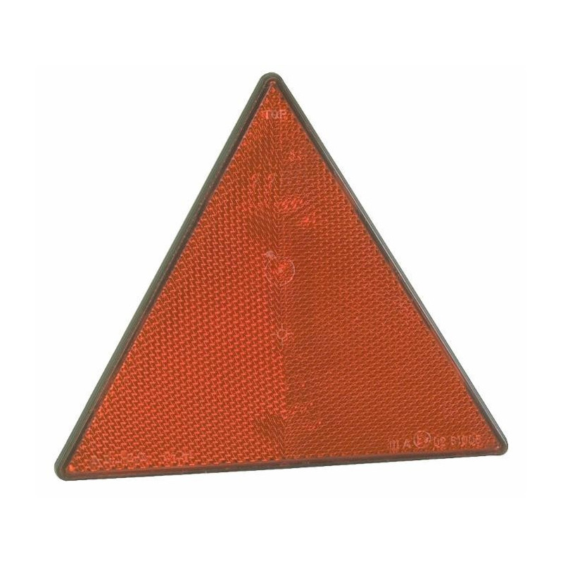 Catadioptre triangulaire rouge avec trous de fixation (Lot de 4 )