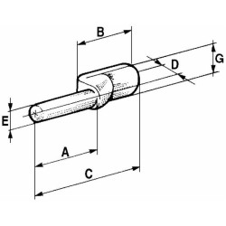 Micro flat hinge ø 9 mm with pivot ø 8 mm (Set of 2)