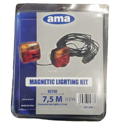 Lighting kit with magnetic square lights 7,5 mt + 2,5 mt