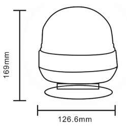 Gyrophare à Led série GEA 12-24v base magnétique