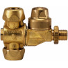Nozzle holder brass M65 Drip-proof G 1/4 M- 2 outlets - Braglia