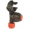 Nozzle holder with dia. 20 collar and articulated anti-drip quick coupling with nut