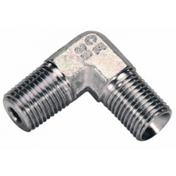 Male adapter angled 90 ° threaded 1/4"