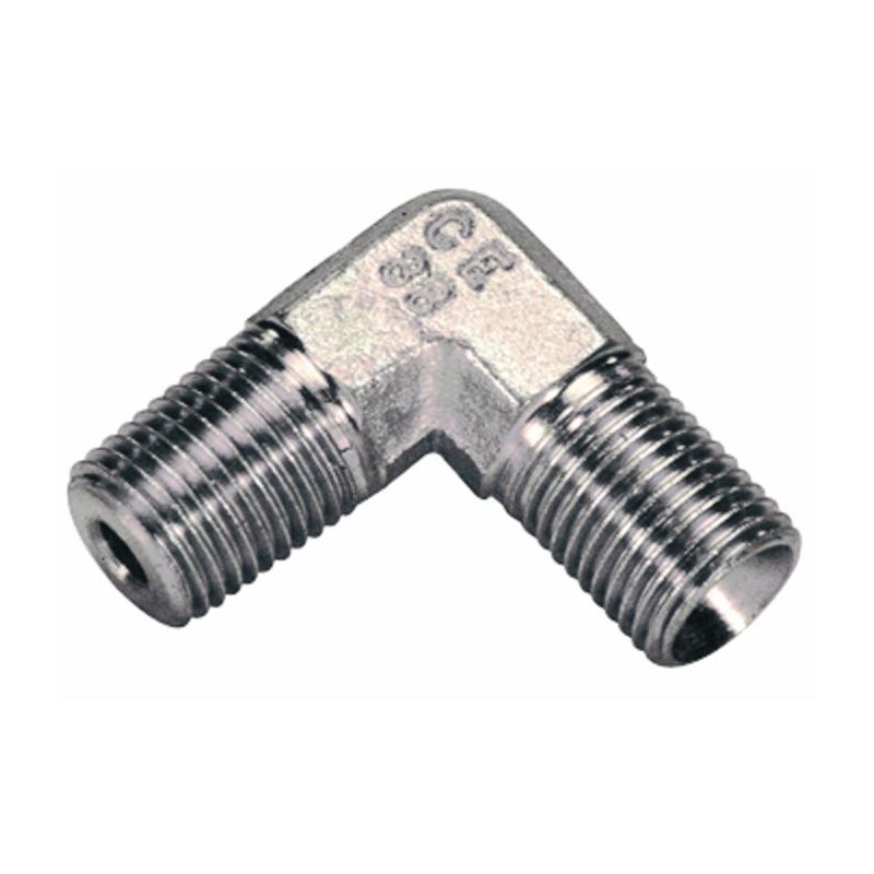 Male adapter angled 90 ° threaded 1/4"