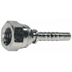 Straight female threaded connection 60° - 1/4" X 1/4"