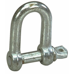 Zinc-plated shackle Ø 10 MM, blister pack of 5 pieces