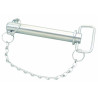 Handle pin Ø 28 X 165 with chain and clip