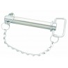 Handle pin Ø 28 X 120 with chain and clip