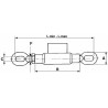 Stabilizer tensioner 18X2.5 L 350-250