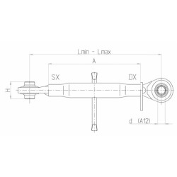 Thrust bar BASIC Cat. I - L 540X750 mm