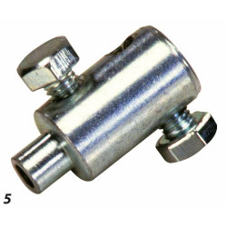 Cable clamp with 2 screws for cable 2 - 4 MM
