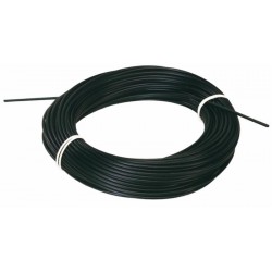 Black flexible plastic sheath Ø 6 for cable Ø1,9 (/MT)