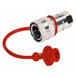 Red plug for 1/2" female quick coupler