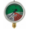 Isometric pressure gauge in glycerine bath 0 - 15/60 bar - M 1/4"