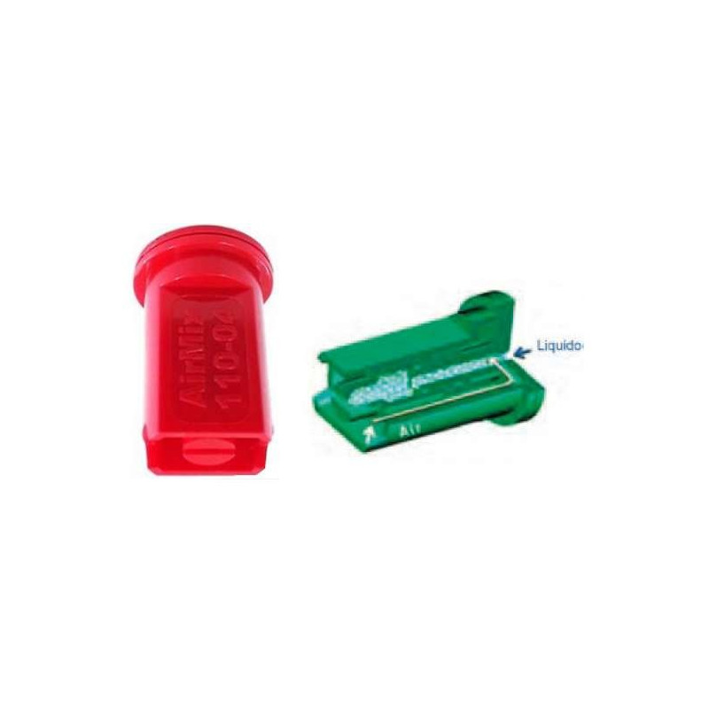 Airmix air injection nozzle 110° plastic Red