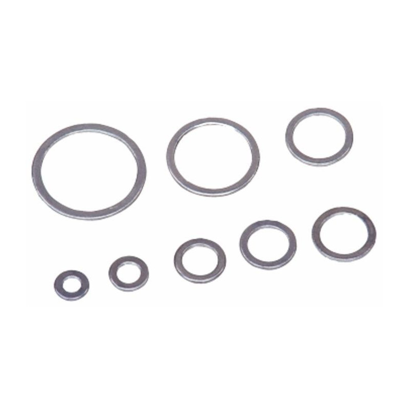 Aluminium washers 14X20X1,5 for hydraulic connections (Set of 100)