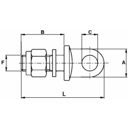Screw-on stabilizer bolt 16x1.5 L 83 (Set of 2)