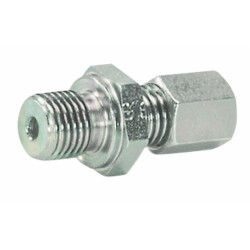 Straight threaded connection 1/4" X Ø 8 (Set of 5)