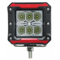 Phare de travail 6 LED 10-30V 18 W 1620 LM avec bandes de couleurs interchangeables