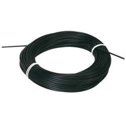 Gaine plastique flexible noire Ø 13  pour câble Ø 5 -6 (Lot de 5 mètres)