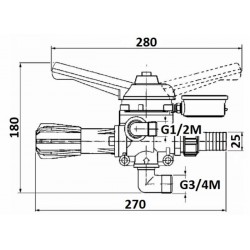 CONTROL ALUMINIUM PRESSURE REGULATOR M70
