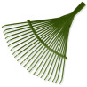 Metal leaf rake with Bradas handle