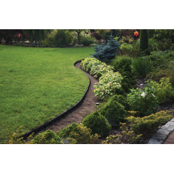 Dark graphite garden border EASY BORDER length 10 M height 38 mm