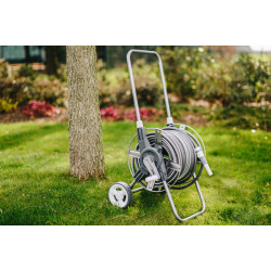 Hose reel kit with 1/2" WHITE LINE hose 20 meters