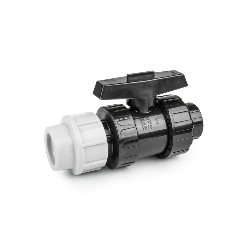 Ball valve PN16 for 32mm PE pipes / 1 " female threaded connection