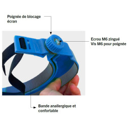 Adjustable polycarbonate protective visor approved to EN166 (single)