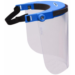 Adjustable polycarbonate protective visor approved to EN166 (minimum 10)