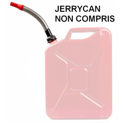 Bec verseur flexible avec filtre pour jerrycan métal