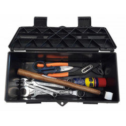 Boite à outils 420X125X125 MM mm avec assortiment d'outils (8 pièces)