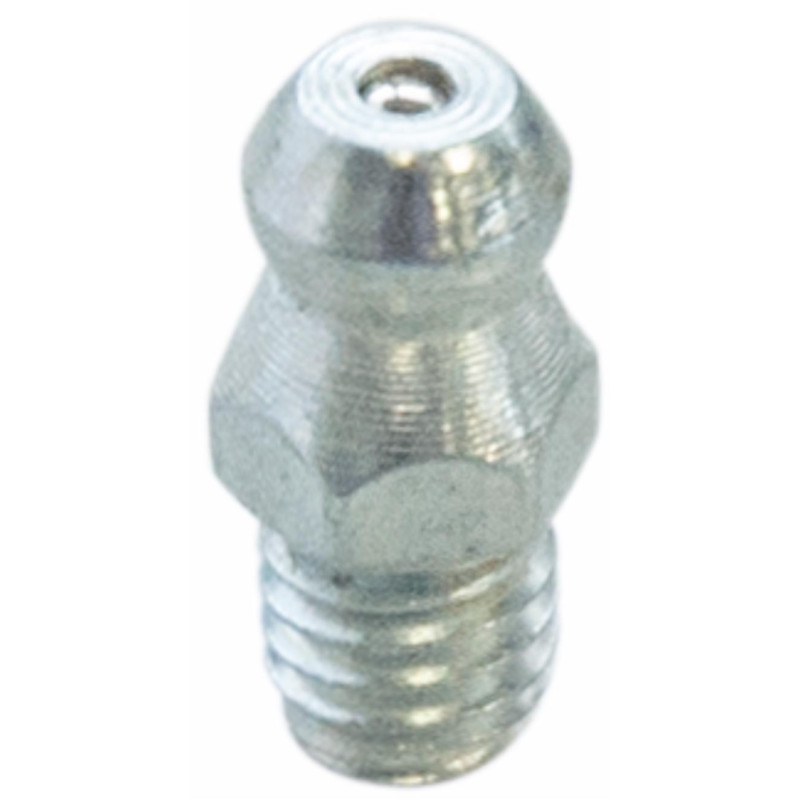 Straight grease nipple 1/4 Gas UNI 338 zinc-plated steel (Pack of 10 pieces)