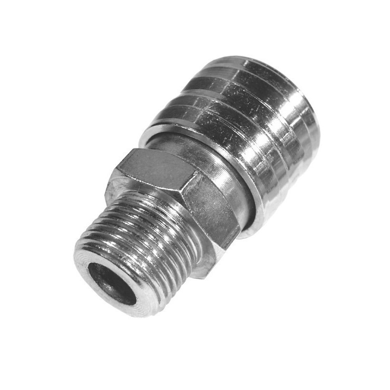 Compressed air female quick coupling male thread 3/8" GAS