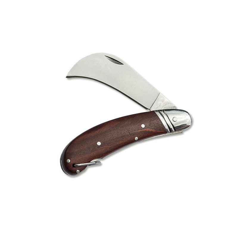 Folding grafting knife "SIERPER" wood handle