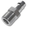 Compressed air quick coupling male thread 1/4" GAS (Set of 2)