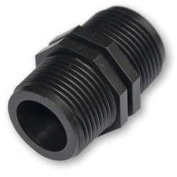 3/4" (20/27) Male to Male Polypropylene Threaded Connector (Set of 5)