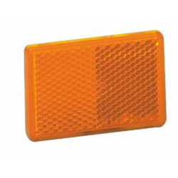 Rectangular 105x48 mm orange self-adhesive reflector