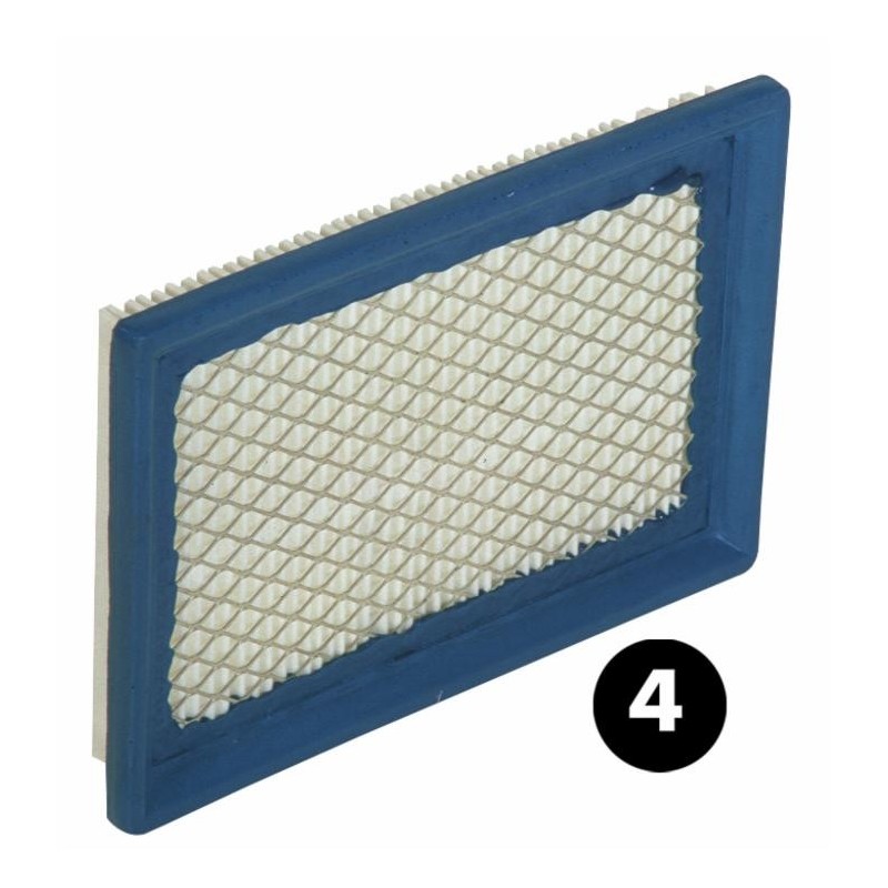 Adaptable air filter J-D - Briggs and Stratton 397795 -160x114x19 mm