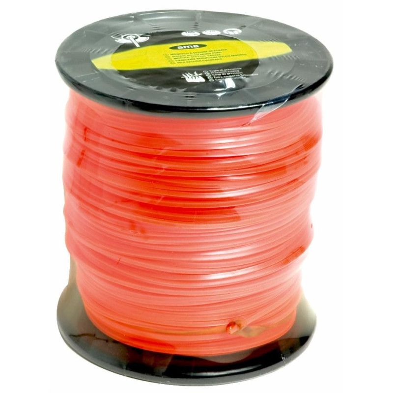 Nylon wire square section ø 4 mm - 75mt.