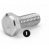 Hexagonal screw M 10X1.5 left for brushcutter head